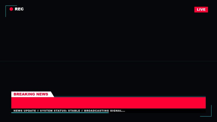 Breaking News Broadcast Lower Third Graphic Overlay