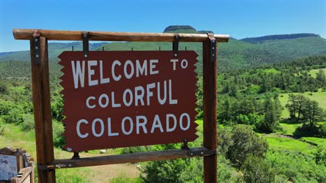 welcome to colorful colorado sign