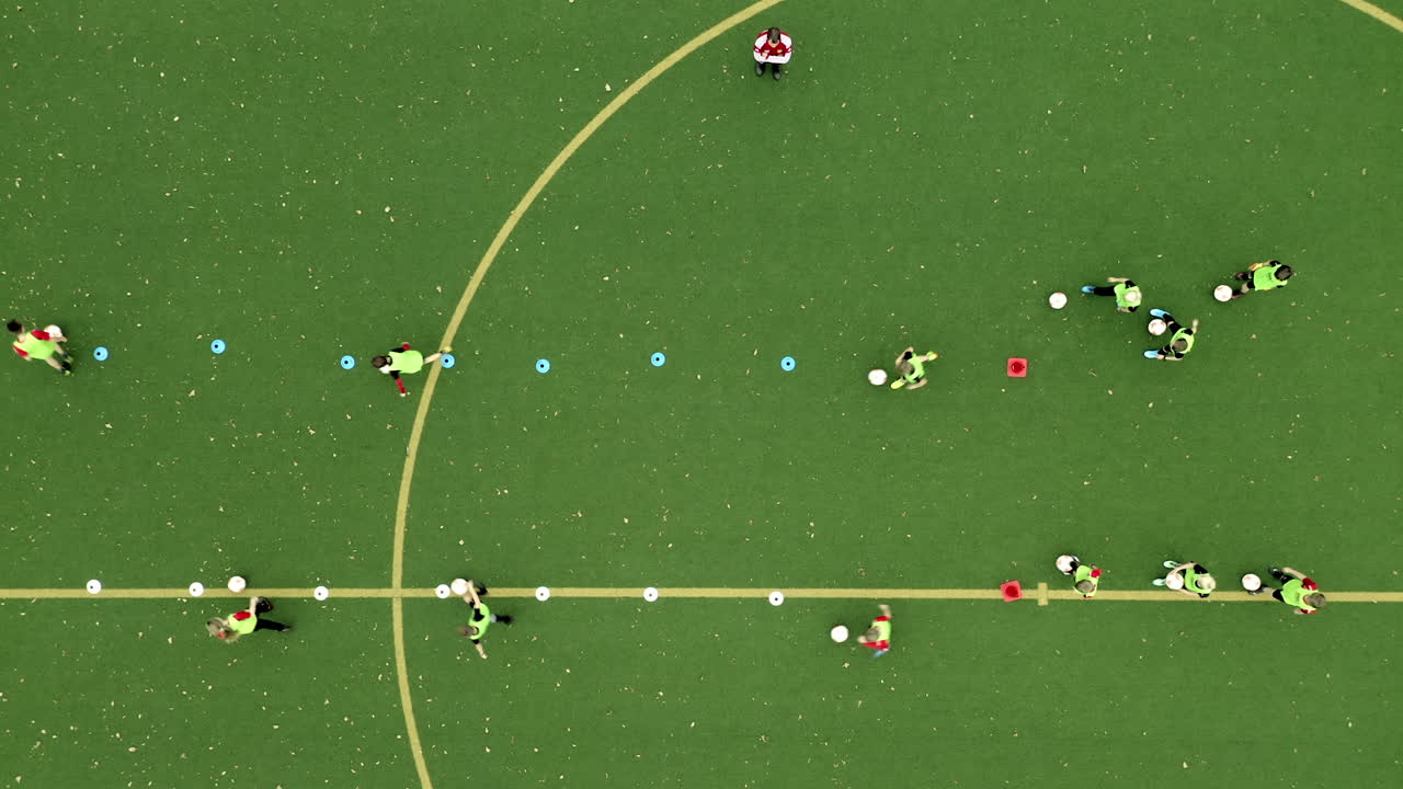 Youth Girls Soccer Training Session