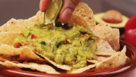 guacamole with tortilla chips