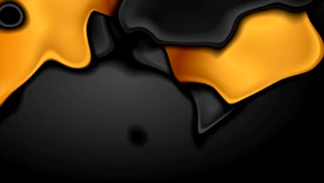 black and golden liquid shapes abstract video animation