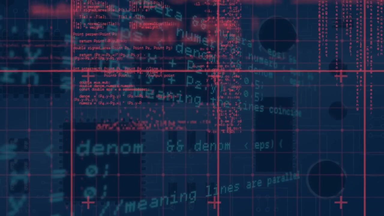 Animation of data processing over computer hacker