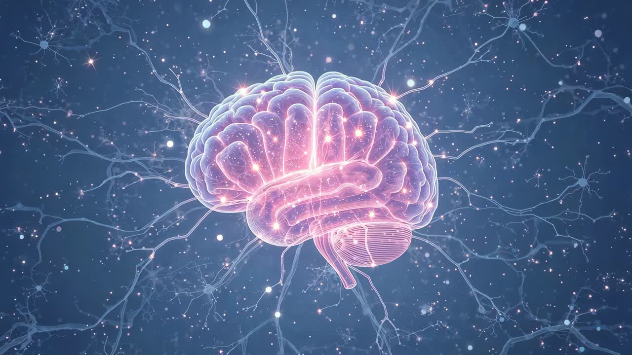 Il cervello con le connessioni neurali