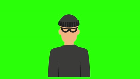 pantalla verde, el avatar, el ladrón