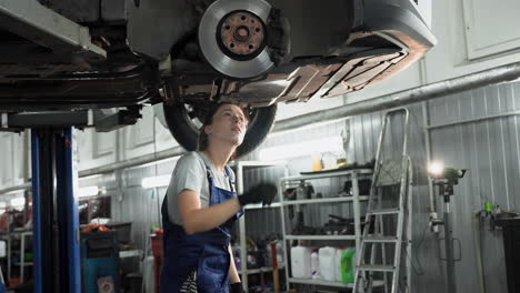 mechanic in the workshop