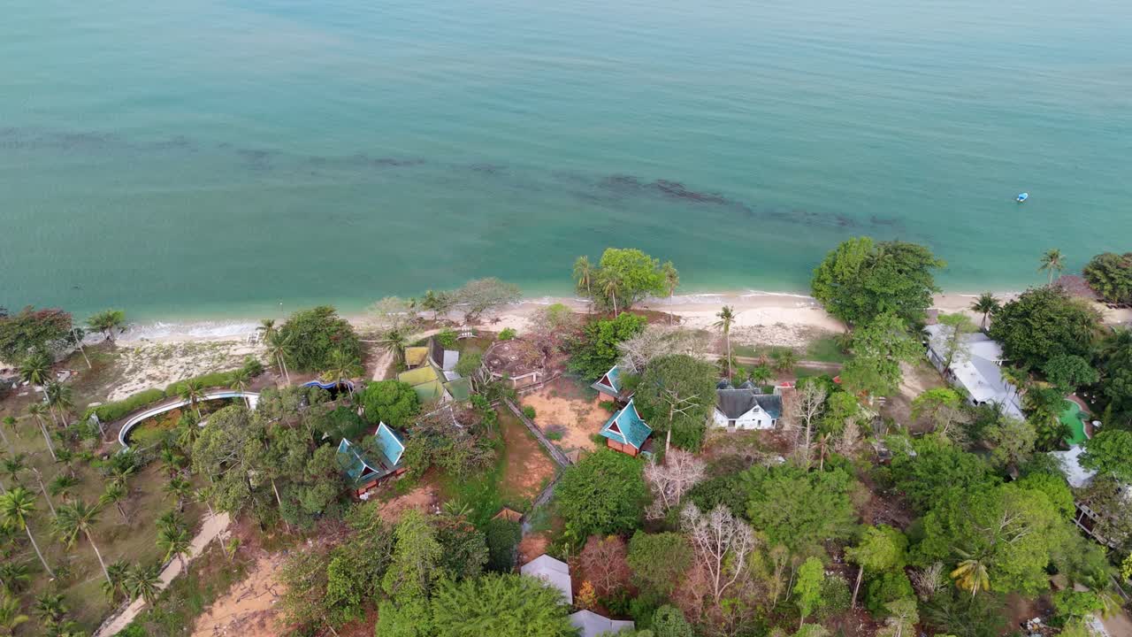 aerial drone footage of Kai Bae beach on Koh Chang island