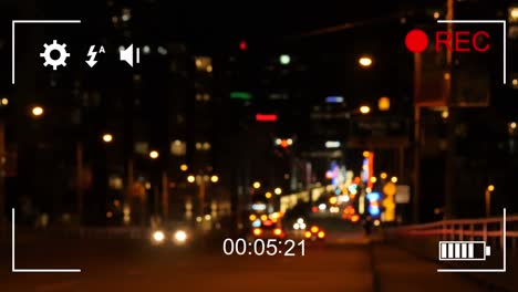 filming night traffic on a digital camera