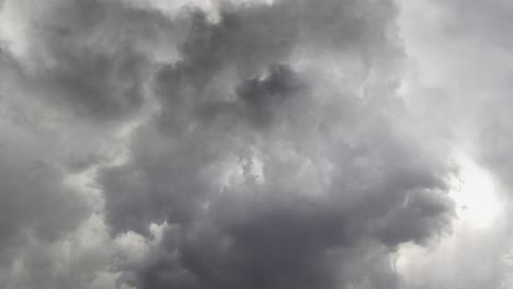 view of lightning strikes and storms