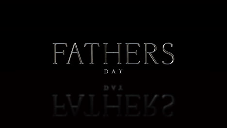 elegance fathers day text on black gradient