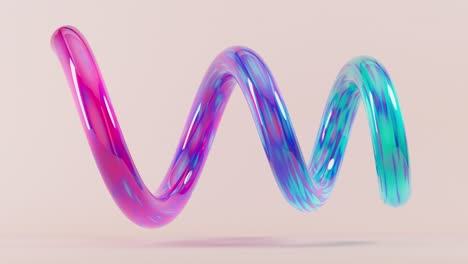 spinning helix loop animation: dynamic  visuals in 4k