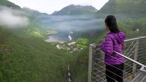 geiranger fjord, norway.