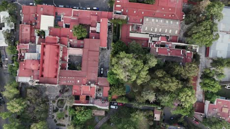 Aerial-View-of-San-Angel-Neighborhood-in-Southern-Mexico-City