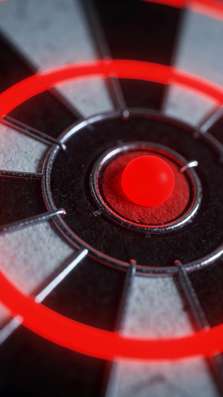 Vertical video: Pushing camera, revealing texture on red dome, pad, metal ring, spokes in studio