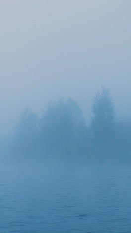 misty river landscape