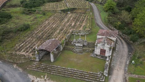 Calvario-De-Beade-Und-San-Roque-Kapelle,-Ourense-Spanien