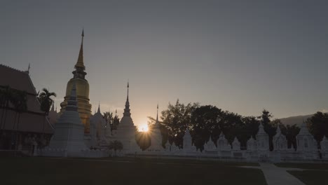 golden pagoda at sunset