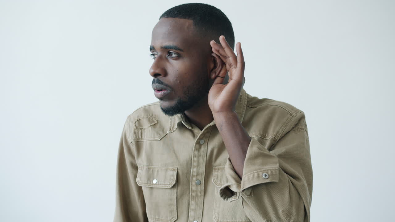 Man Listening Carefully