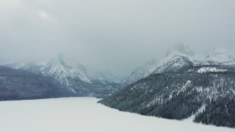 Frozen-Lake-Aerial-Drone-Footage