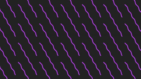 ondas púrpuras monocromáticas en el patrón de filas