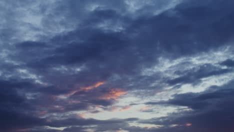 dramatic sunset sky with clouds