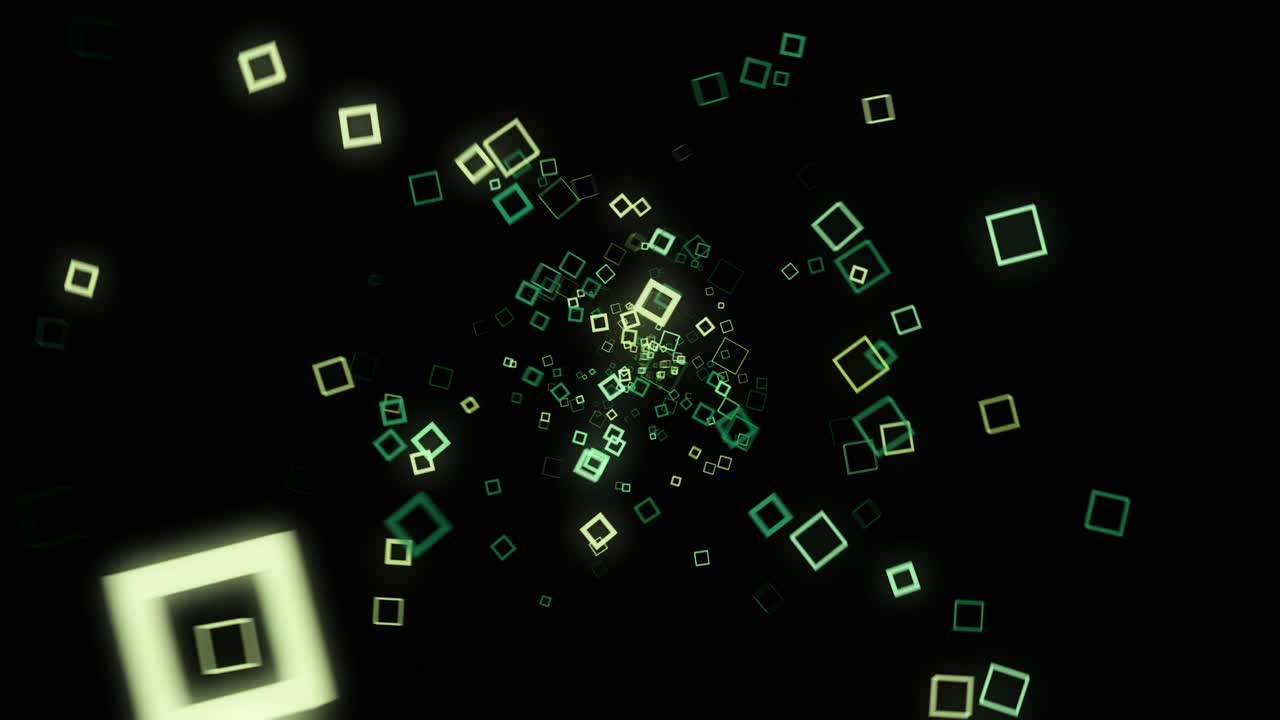 espiral cuadrada resplandeciente abstracta