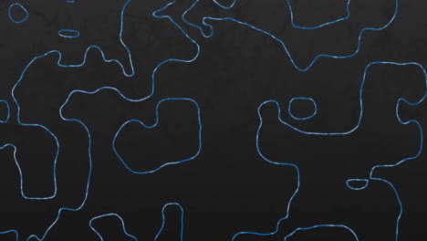 blue contour lines animation over dark textured background