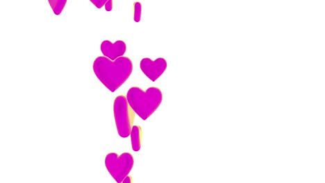 la animación del símbolo del corazón del amor.