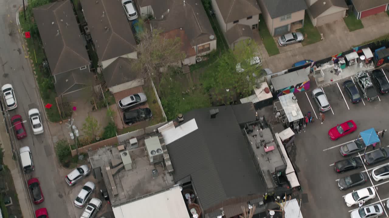 vista panorámica de la histórica ciudad de freedman en houston, texas