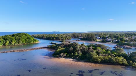 río pintoresco y paisaje en nueva gales del sur