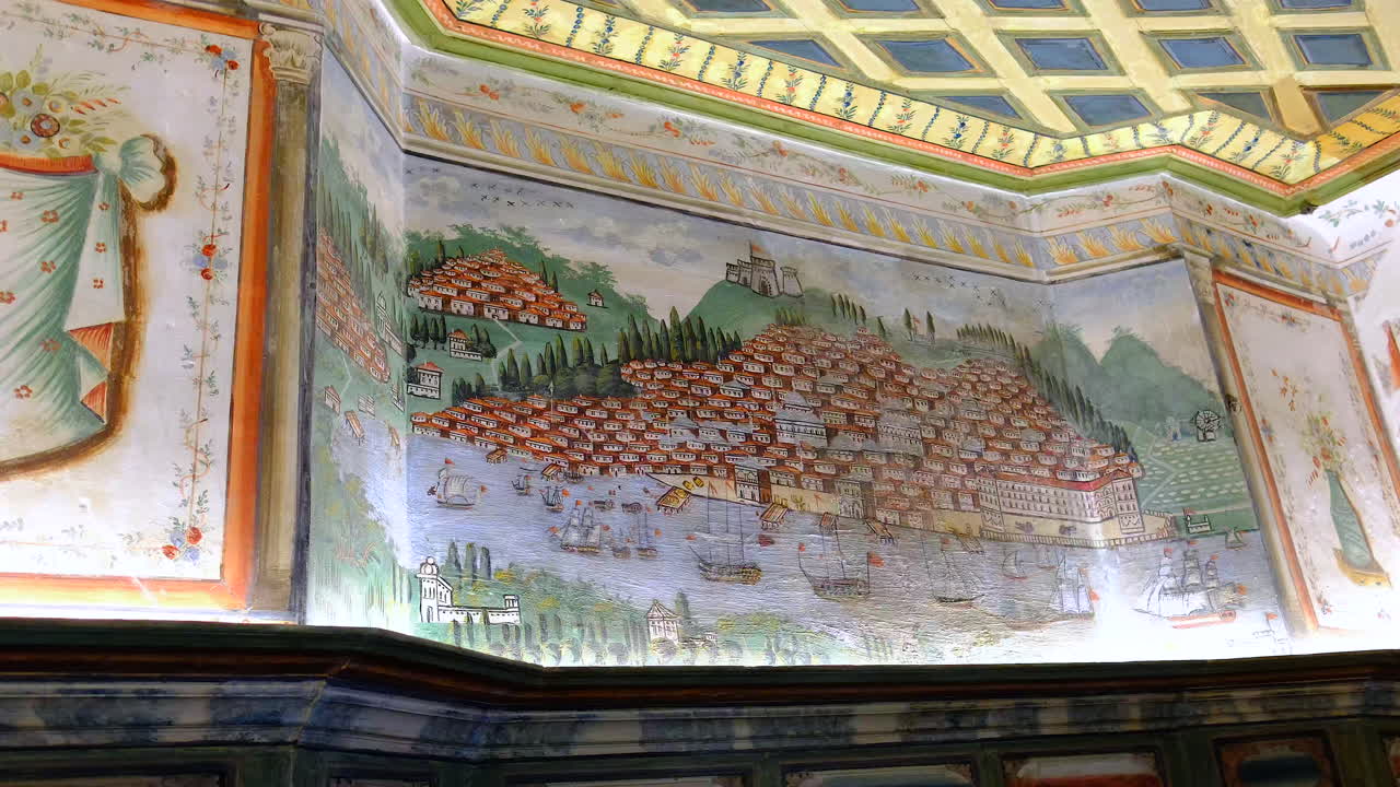 미니어처 그림, 오래된 이즈미르, 오스만 제국, 스미르나, 그리스, 아테네, 비르기, 오래된 도시, 1800 년대