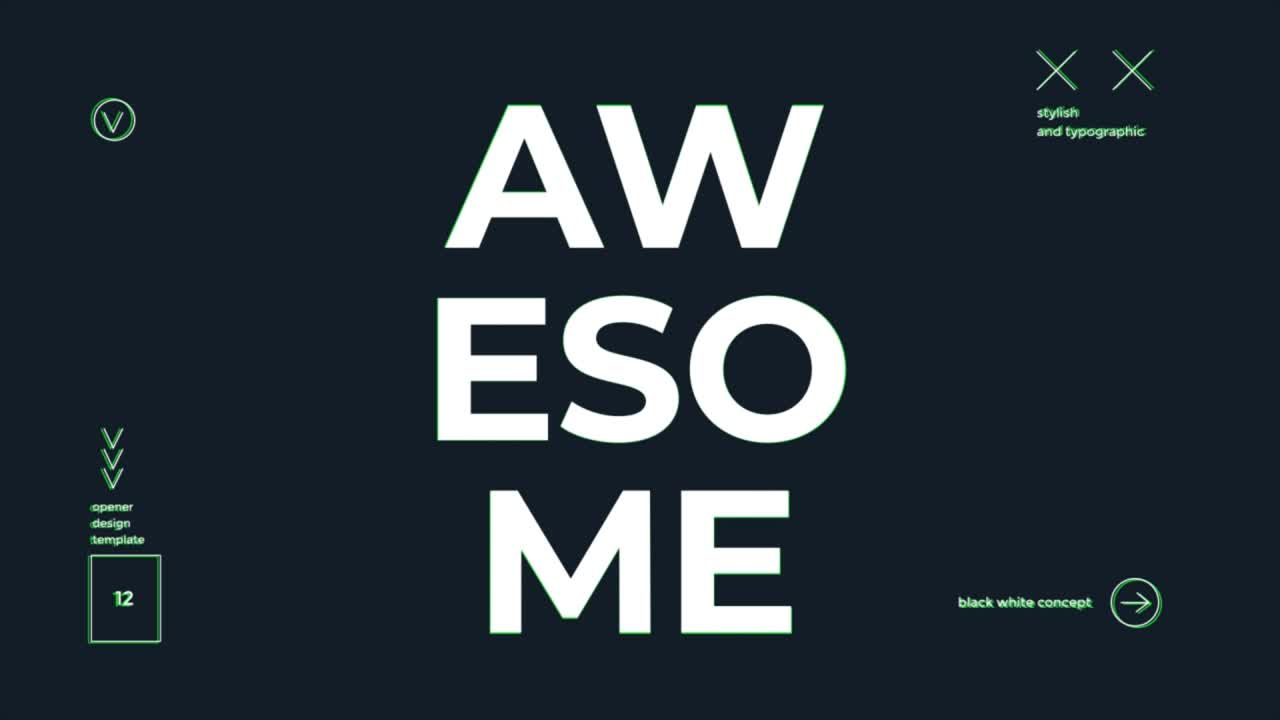 Stylish Opener Design Template