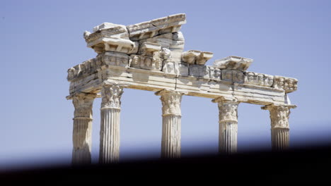 devastated pillars of apollo theatre turkey