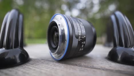 close-up of a camera lens