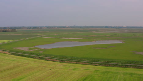 rural agriculture area during spring in middelburg, the netherlands