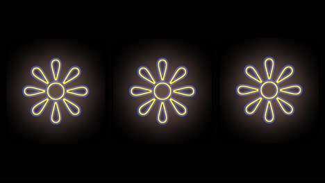 Abstract-summer-flowers-pattern-with-neon-light