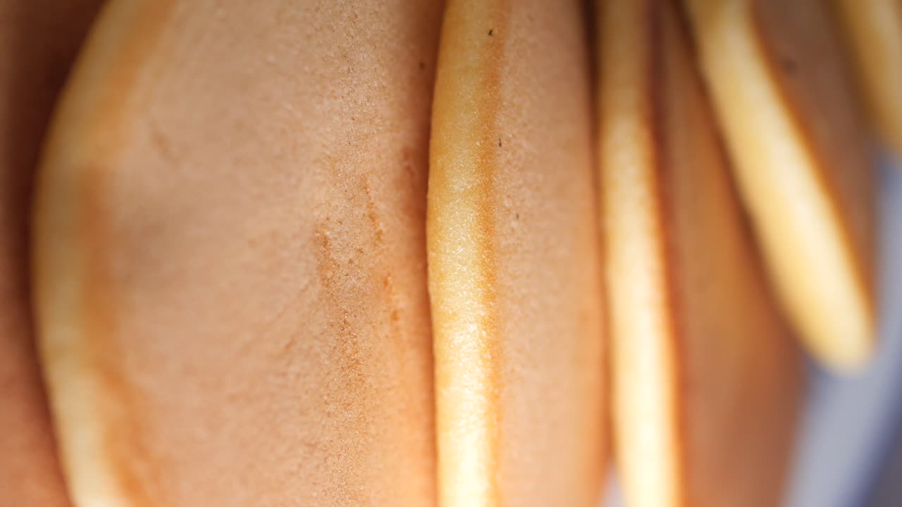 Close-up of Stacked Pancakes