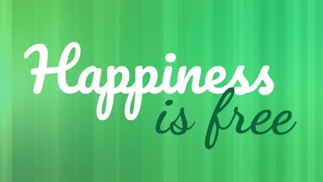 animation of happiness is free with green stripe backdrop