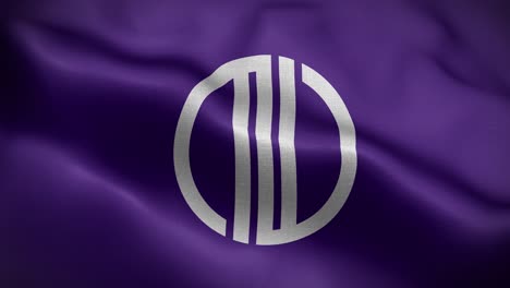 sendai miyagi japan flag loop background 4k