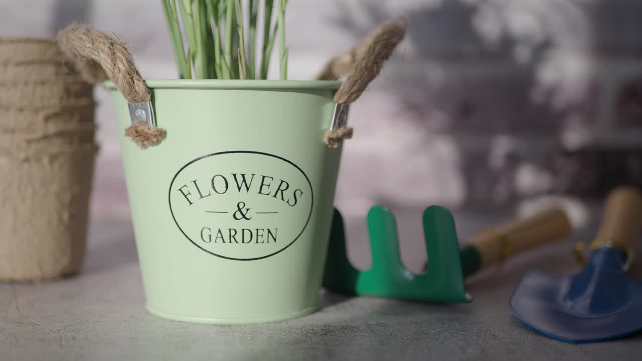 Spring Garden Tools and Planters