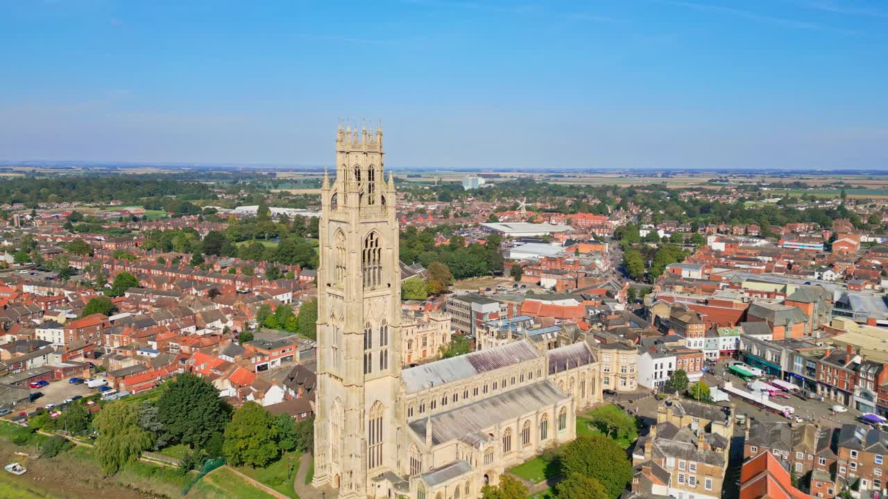 Boston, Lincolnshire: Una città mercato del Regno Unito, luogo di nascita dei Padri Pellegrini, con siti storici come St