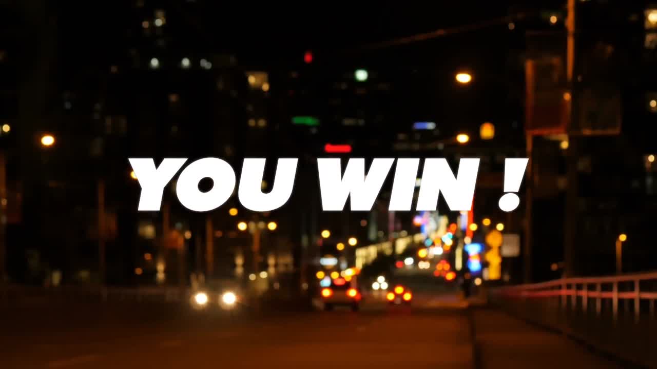 여러분의 애니메이션은 텍스트가 초점 밖으로 도시 배경