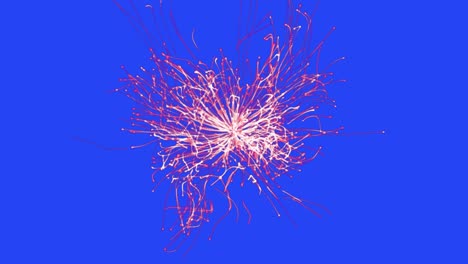 abstract explosion of particles