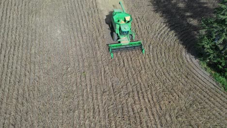 harvesting crops in a field