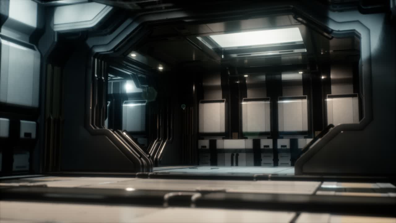 공상과학 터널이나 우주선 복도