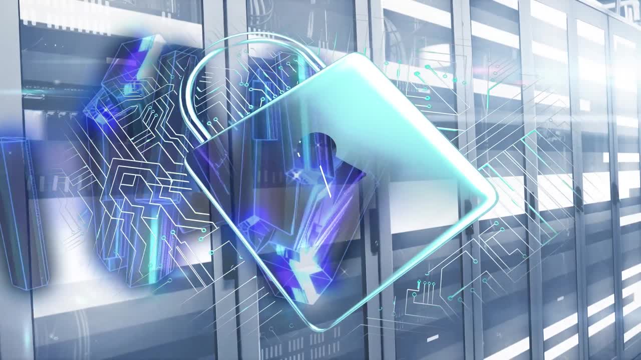 서버 방 위의 움직이는 모양과  ⁇ 락의 애니메이션