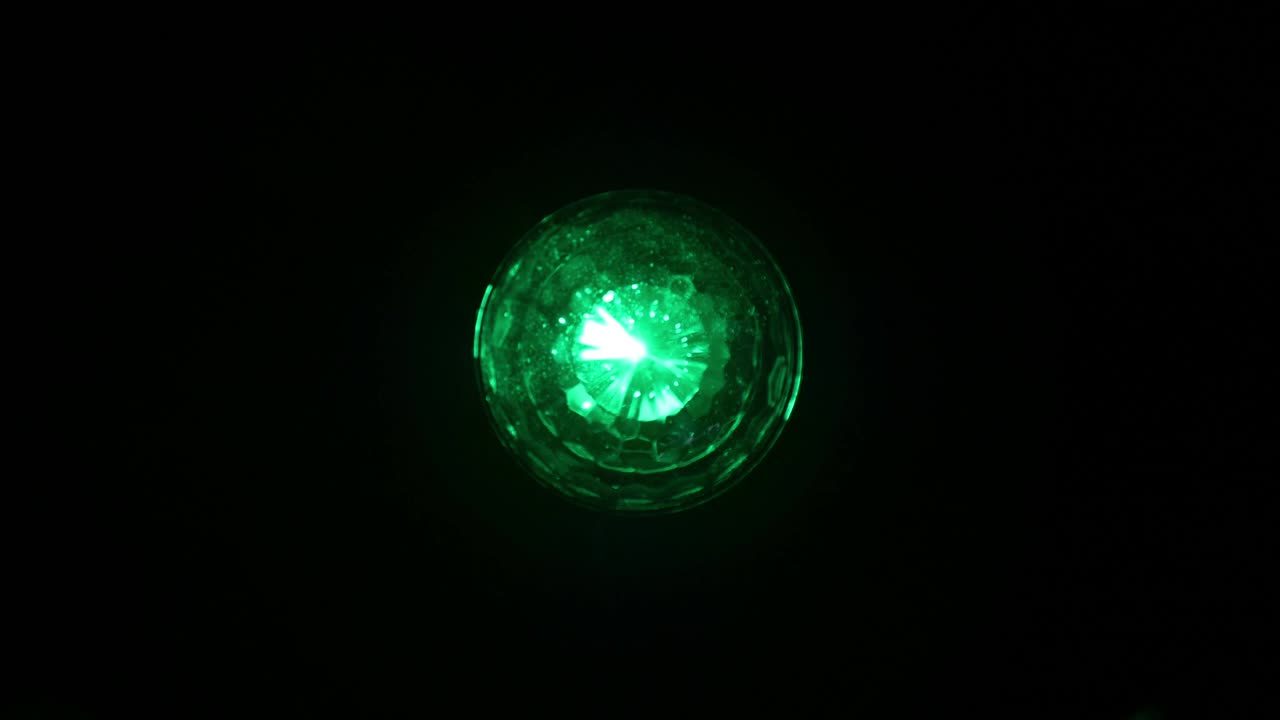 Looping Green Disco Light