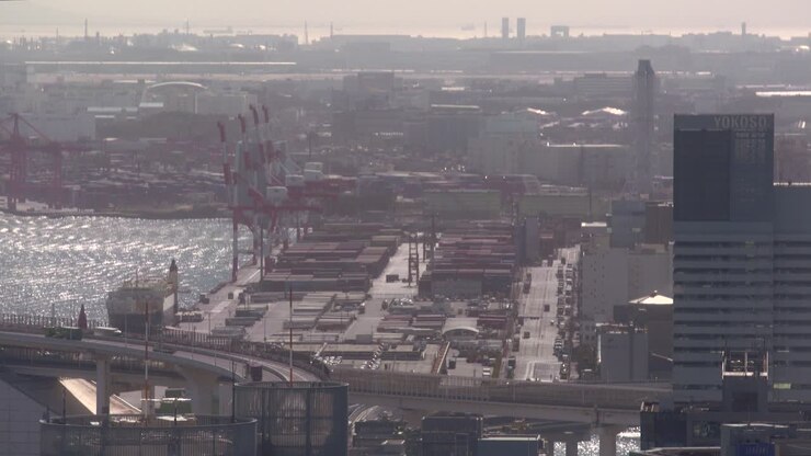 Long Shot of the Port Of Tokyo