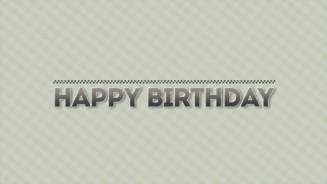 tarjeta de cumpleaños a rayas con texto de feliz cumpleaños, adecuada para todos