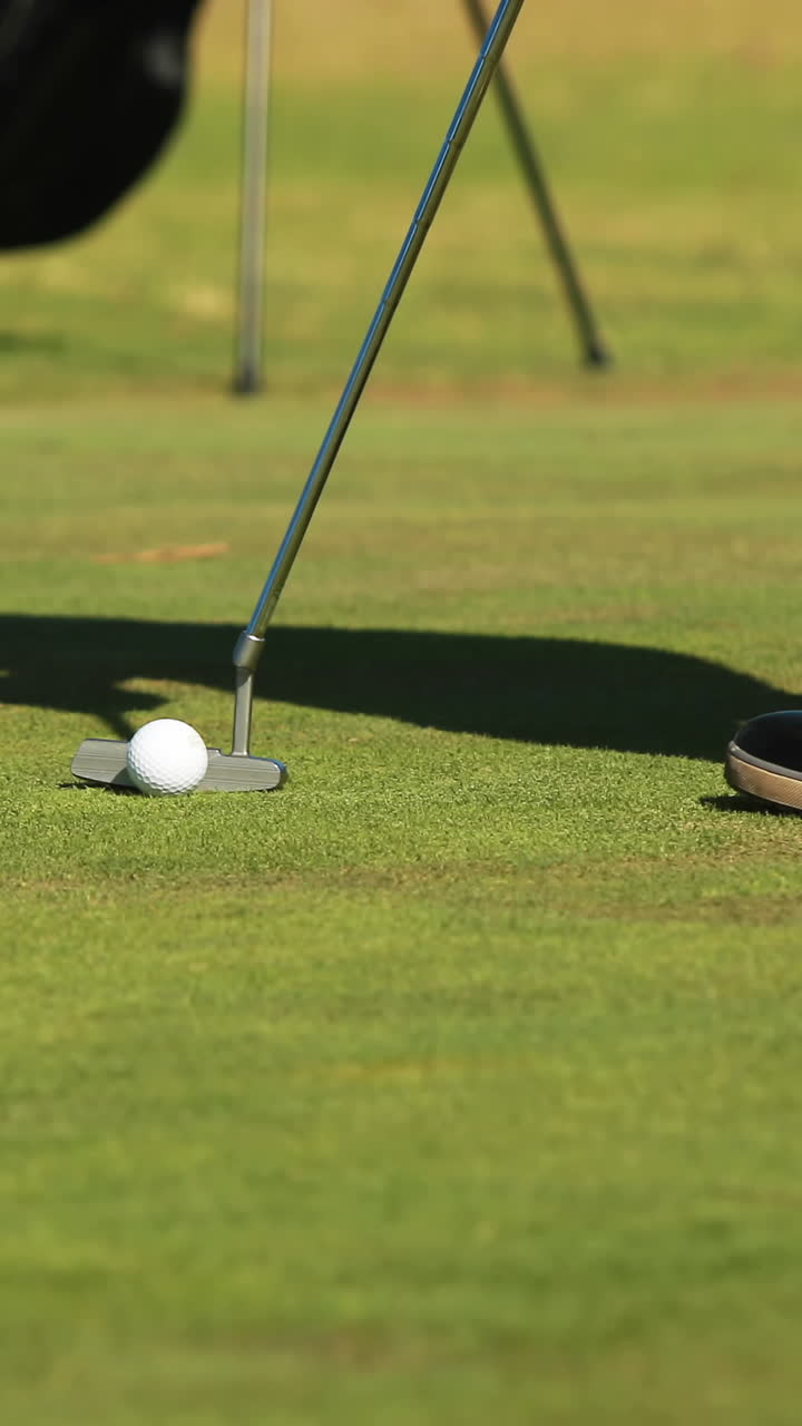 Golfista che gioca a golf