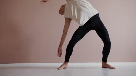 male ballet dancer in a dance studio